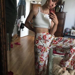 Nasty gal fall floral pants